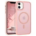 thumbnail image 4 of BENTOBEN Case for iPhone 11 6.1" Slim Translucent Matte Magnetic Shockproof Protective Cover, Pink, 4 of 9