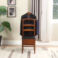 thumbnail image 5 of Proman Products Manchester Chair Valet VL36123 with Drawer, Hanger, Trouser Bar and Tie & Belt Bar, 18"W x 23"D x 44" H, Walnut, 5 of 5