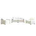 thumbnail image 5 of Miekor Luxurious and Sophisticated Sofa Set with Soft Cushions and Pillows, Sofa Set for Living Rooms and Clubs as well as Home Theaters, Consisting of Two Single Sofas and a 2-Seaters Sofas in B 0678, 5 of 16