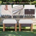 thumbnail image 6 of Giantfurnni Patio Ottomans Set of 2, Outdoor Wicker Footrests for Porch Deck Balcony, 6 of 9