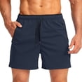 thumbnail image 2 of Men's Athletic Workout Shorts Comfort Lightweight Gym Running Shorts with Zip Pocket, 2 of 4