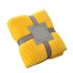 thumbnail image 1 of CHAO Manta grande de franela polar de 100 x 150 cm, poliéster, suave, acogedora, ligera, de lujo, para cama, color amarillo, 1 of 5