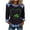 Z14-Black-wiyuqeen denim shirts, variant on Wiyuqeen Womens St. Patrick's Day Sweatshirts Denim Patchwork Waffle Knit Pullover Tops Long Sleeve Crew Neck Graphic Tees