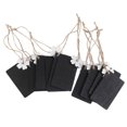 thumbnail image 1 of MasteelfCA 10pcs Mini Rectangular Hanging Wooden Blackboard Gift Price Tags (White Flower), 1 of 8