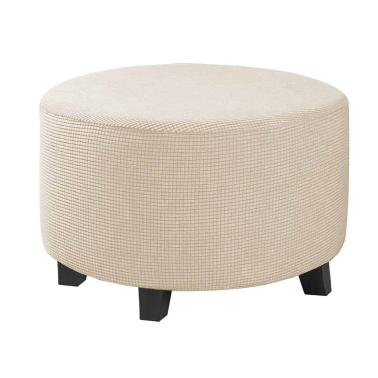 Elastic Stretchy Fabric Ottoman Cover Home Furniture Footstool Protect Slipcover 