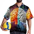 thumbnail image 4 of Mathematical Engineering Men's Short Sleeve Button Down Hawaiian Beach Printed Casual Shirts, 4 of 6