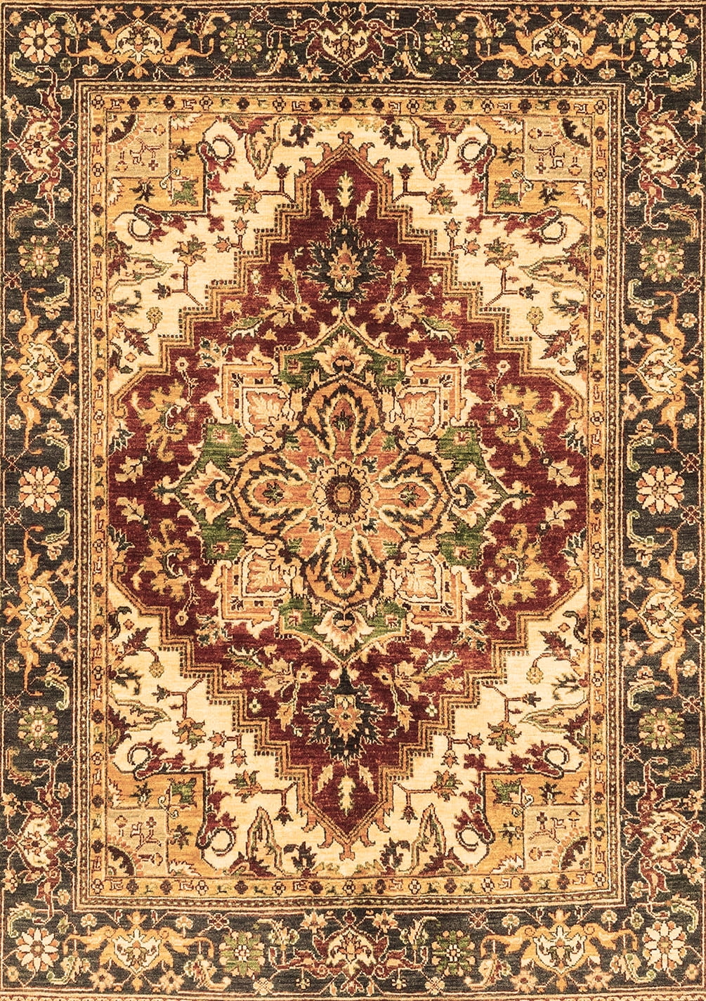 Rebrwon Traditional Rug Ahgly Company Indoor Rectangle Persian Brown Traditional Area Rugs, 2 ...