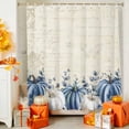 thumbnail image 5 of Shower Curtains for Bathroom-60"x72",Retro Country Pumpkins Waterproof Bath Curtain Grommet Shower Curtain Set, 5 of 7