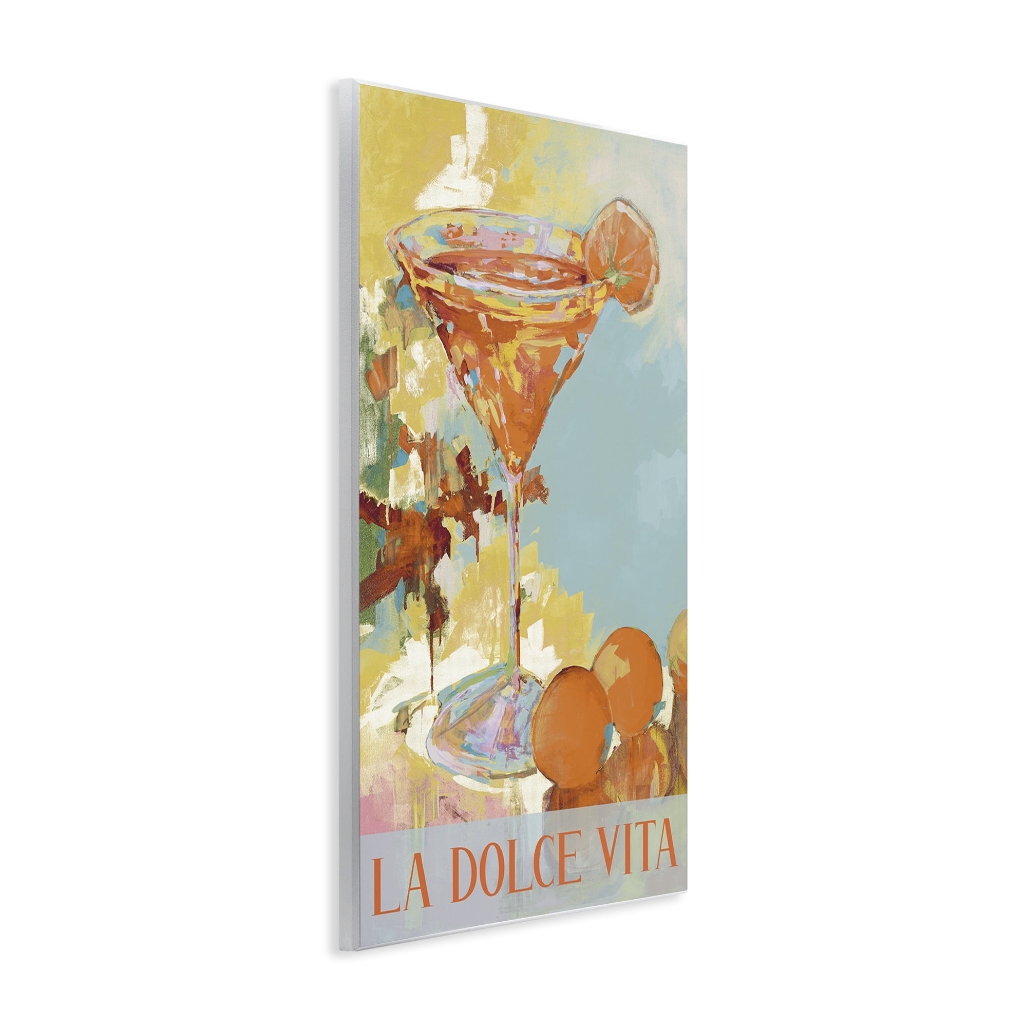 Stupell Industries La Dolce Vita Citrus Cocktail Wall Plaque Art, design by Jane Slivka