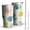 Colorful Polka Dot, variant on 30oz Blue Tan and White Tumblers Stainless Steel Tumbler with Lid and Straw,Vacuum Insulated Double Wall Travel Tumbler Cups Mug with Cleaning Brush for Coffee,Tea