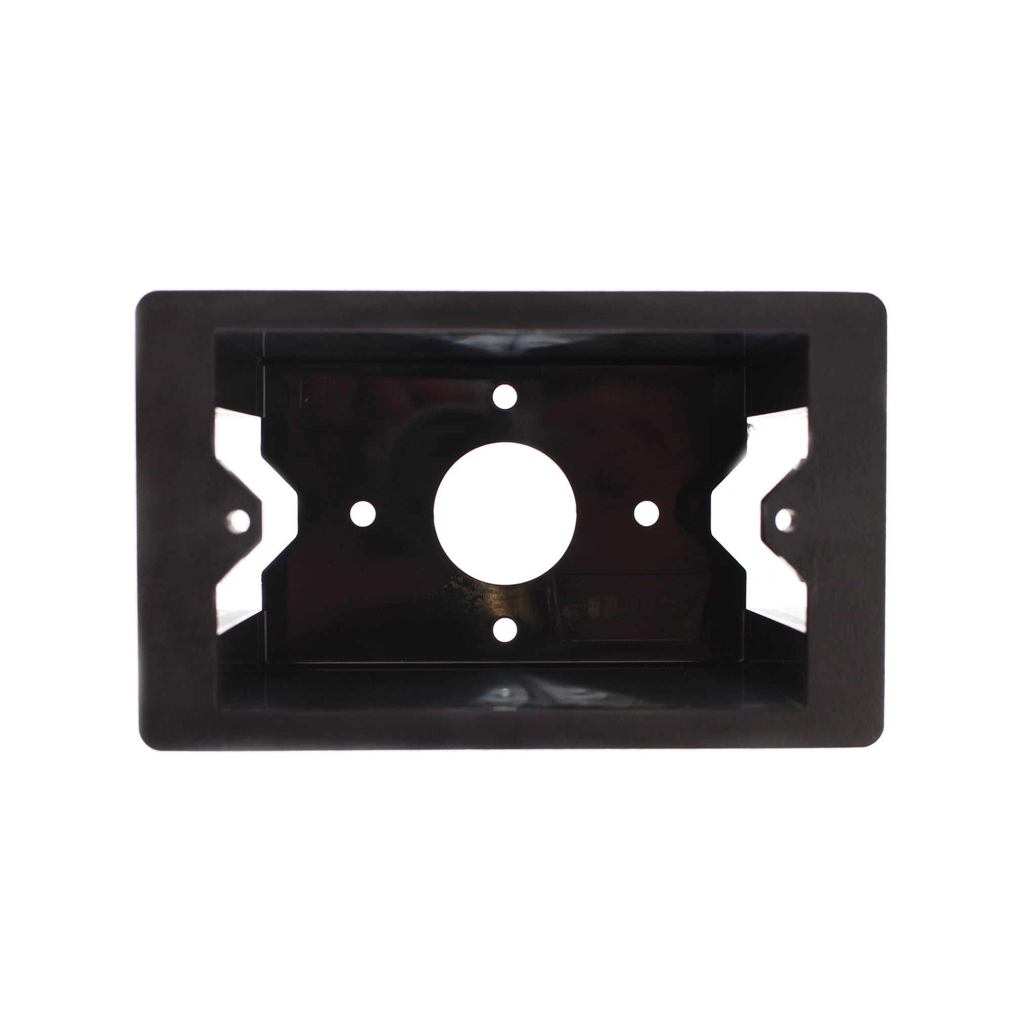 AMP Tyco TE 558251-2 Connectivity Single Gang Surface Device Box, Black