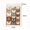 thumbnail image 3 of ZORVEX 18Pcs Glowing 3D Butterfly Stickers, Black and White Grain Butterfly Wall Stickers, Living Room Bedroom Cabinet Decorative Wall Stickers, 3 of 4
