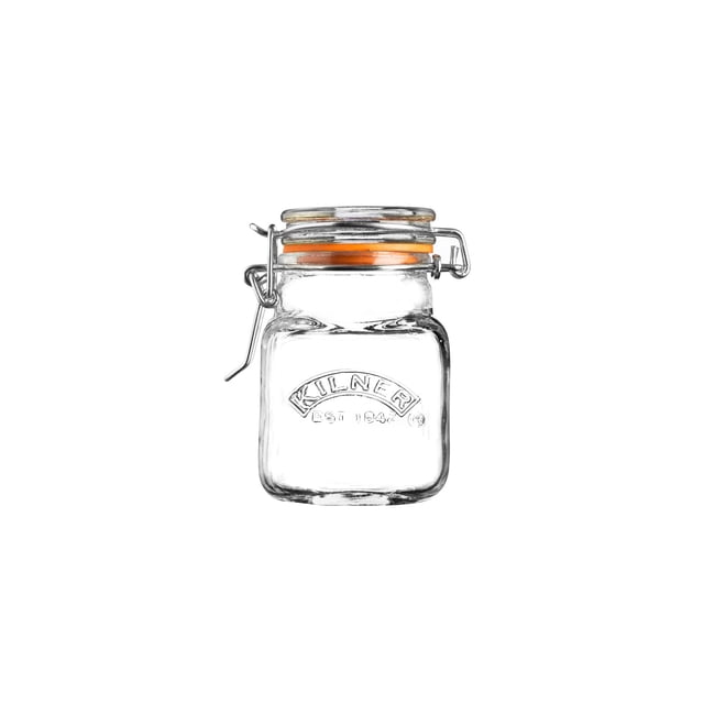 Frasco Kilner Cuadrado con Tapa Clip para Especias 70 ml