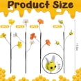 thumbnail image 3 of 15 Pcs Felt Bee Stems with Artificial Flowers Picks, Felt Honeybee Branches Floral Decorative Picks, Bees Daisy Stems Spray Vase Fillers for Table Centerpiece Tree DIY Craft Home Party Decor, 3 of 7
