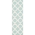 thumbnail image 1 of Safavieh Dhurries Light Blue Contemporary Rug - Runner 2'6" x 8', 1 of 1