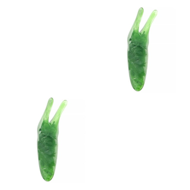 Seitruly Masajeador de nariz con forma de gusano, pedicura de mano, raspado, circulación sanguínea, masaje, presenta, raspador de elevación, hombro Verde 2piezas Seitruly CBP210374