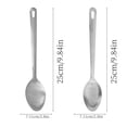 thumbnail image 3 of 1Pcs Stainless Steel Cooking Spoon, Slotted Metal Serving Spoon, Heavy Duty Sturdy Large Soup Ladle, High Heat Resistant Kitchen Cooking Utensils for Mixing, Stirring, Ergonomic Handle, Easy to Clean, 3 of 7