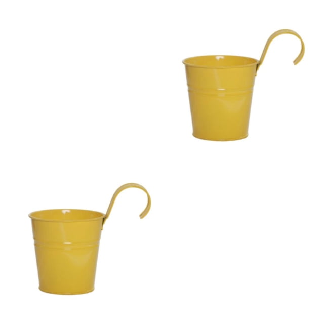 Bewildely Decoración colgante sin olor fácil de limpiar y ventilada para balcón, jardín y oficina Amarillo duradero e hipoalergénico Amarillo 2Conjunto