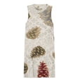 thumbnail image 3 of Christmas Pine Cone Spring Summer Dresses for Women Fashion T-shirt Dress Casual Sleeveless Loose Sundress with Pockets, 3 of 5