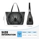 thumbnail image 4 of Fotbe Black Spiders Bolsa de Viaje para Playa - Resistente al Agua, Bolsa Tote de Gran Capacidad y Ligera con 7 Bolsillos para Mujeres y Hombres, 4 of 7