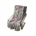 thumbnail image 3 of Floral Soft Flannel Fleece Throw Blanket, Watercolor Style Blush Toned Flowers and Leaves Bouquet Spring Design Print, Cozy Plush for Indoor and Outdoor Use, 60" x 80", White Multicolor, by Ambesonne, 3 of 5