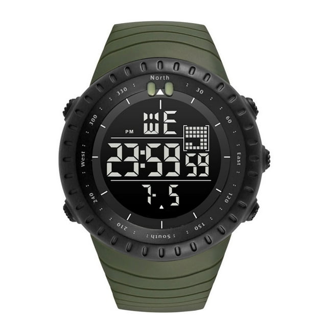 Langgg Men Outdoor Bluetooth Sport Watch Male 50M Waterproof Luminous Backlight Wristwatch Date Digital Boy Date Clock