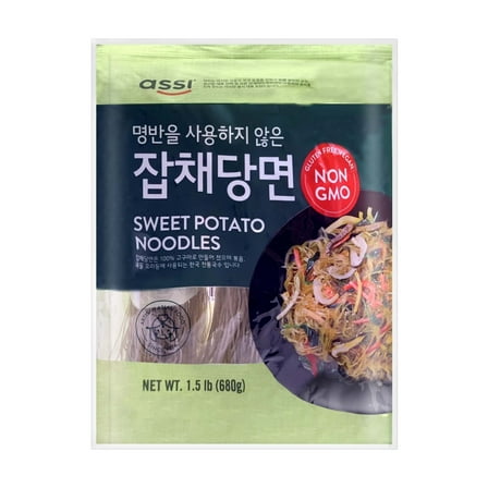 Assi Sweet Potato Noodles | Japchae Noodles (Medium) 1.5 LB (680 g)