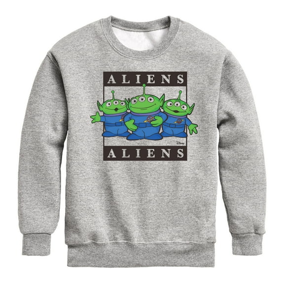 Toy Story 4 - Type Block Aliens - Toddler & Youth Crewneck Fleece Sweatshirt