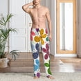 thumbnail image 2 of Fotbe Colorful Butterflies Pantalones de Pijama para Hombre, Pantalones de Dormir, Pantalones de Casa con Cintura Ajustable y Bolsillos-Small, 2 of 6