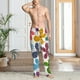 thumbnail image 2 of Balery Colorful Butterflies Pantalones de pijama para hombre, pijama ultraligero, pantalón de descanso-X-Large, 2 of 6