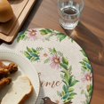 thumbnail image 3 of Spring Botanical Round 13 Inch Placemats Set of 6, Garden Birds Floral Leaves Rustic Burlap HeatResistant Non Slip Place Mats for Dining Table, Wipeable Braided Kitchen Table Mats for Housewarming, 3 of 9