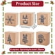 thumbnail image 2 of Paquete de 24 cajas marrones para galletas navideñas, de cartón kraft de 10 x 10 x 6,3 cm (3,94 x 3,94 x 2,48 pulgadas) con ventana en forma de decoración navideña., 2 of 5