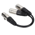 thumbnail image 2 of Ccdes XLR Female To Dual XLR Male Cable Microphone Stereo Balanced Connection Cord For Audio Adapter,Audio Balanced Cable, 2 of 8