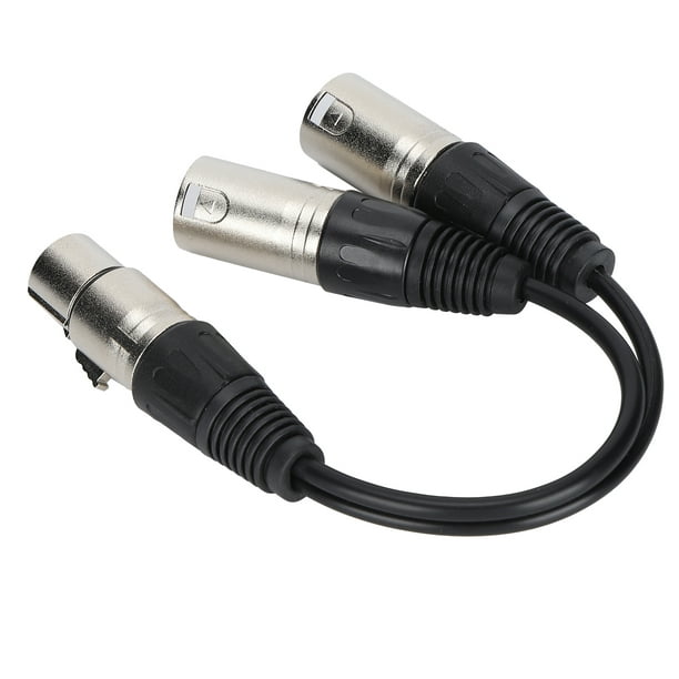 Câble adaptateur audio 1m, double RCA mâle vers double XLR femelle