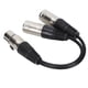 thumbnail image 3 of Cable Balanceado De Audio, Cable De Conexión Cable XLR Doble Cabezal Rendimiento Estable Supresión De Ruido Duradera Para Adaptador De Audio, 3 of 7
