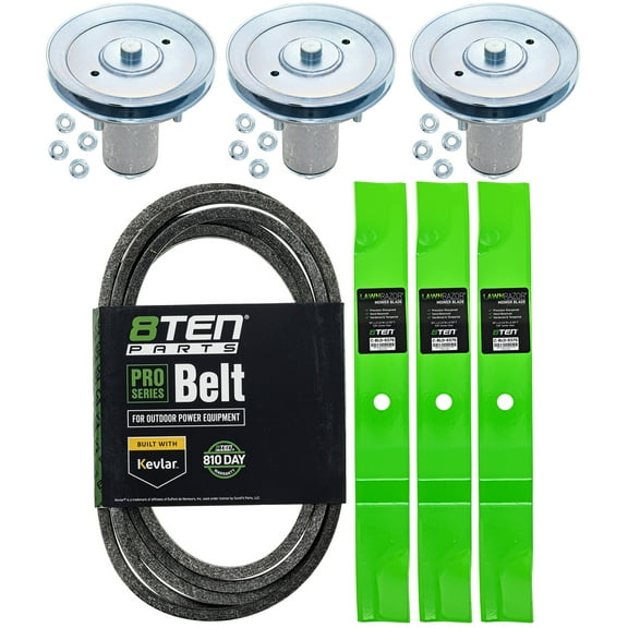 8TEN Blade Spindle Belt Kit for Ariens Gravely Edge 52-inch Deck 04771200 MK1013842
