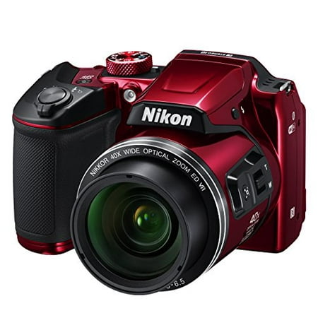 Restored Nikon B500-RED Coolpix Wi-Fi Digital Camera (Red) (Refurbished)