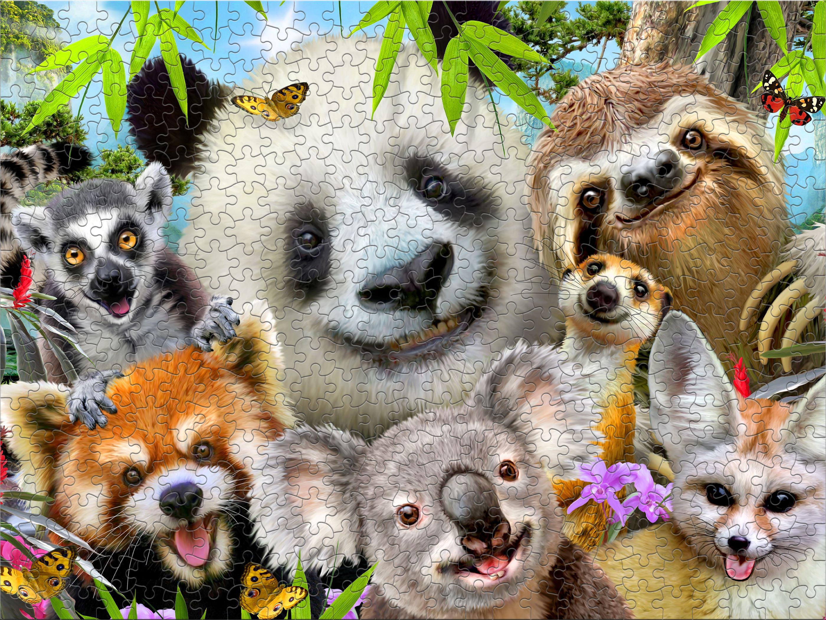 Ceaco 500 Piece Panda and Friends Selfies (Howard Robinson