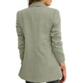 thumbnail image 2 of ORUYROP Women's Solid Color Casual Long Sleeve Lapel Button Blazer Jacket, 2 of 3