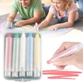 thumbnail image 2 of Dustless Chalk - 5 PCS Colored Non-toxic Sidewalk Chalk with Holder, Dust-free Washable Toddler Chalk, Art Tool for Outdoor Blackboard Drawing Writing, 2 of 8