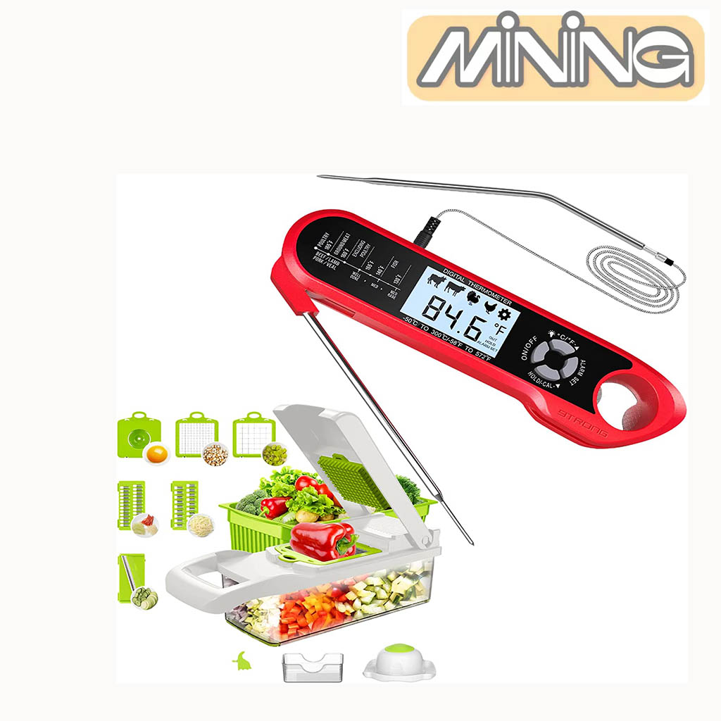 Vegetable Chopper&Meat Thermometer(),10in1 Food Chopper Veggie Manual