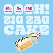 Pure Protein Bars, Zig Zag Cake, Low Sugar, 19g Protein, 1.76 oz, 4 Count