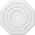 thumbnail image 1 of Ekena Millwork CMP40WN-03000 40 in. OD x 3 in. ID Square Westin Architectural Grade PVC Contemporary Ceiling Medallion, 1 of 1