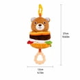 thumbnail image 3 of Kiddiway Jollybaby Baby Stacking Pull Toy with Bell - Plush Figurine & Cute Plushies, Baby Rattles & Plush Rings, Soft Sensory Rattle, Stacking Rings, Auditory, Stroller Hanging,b, 3 of 6