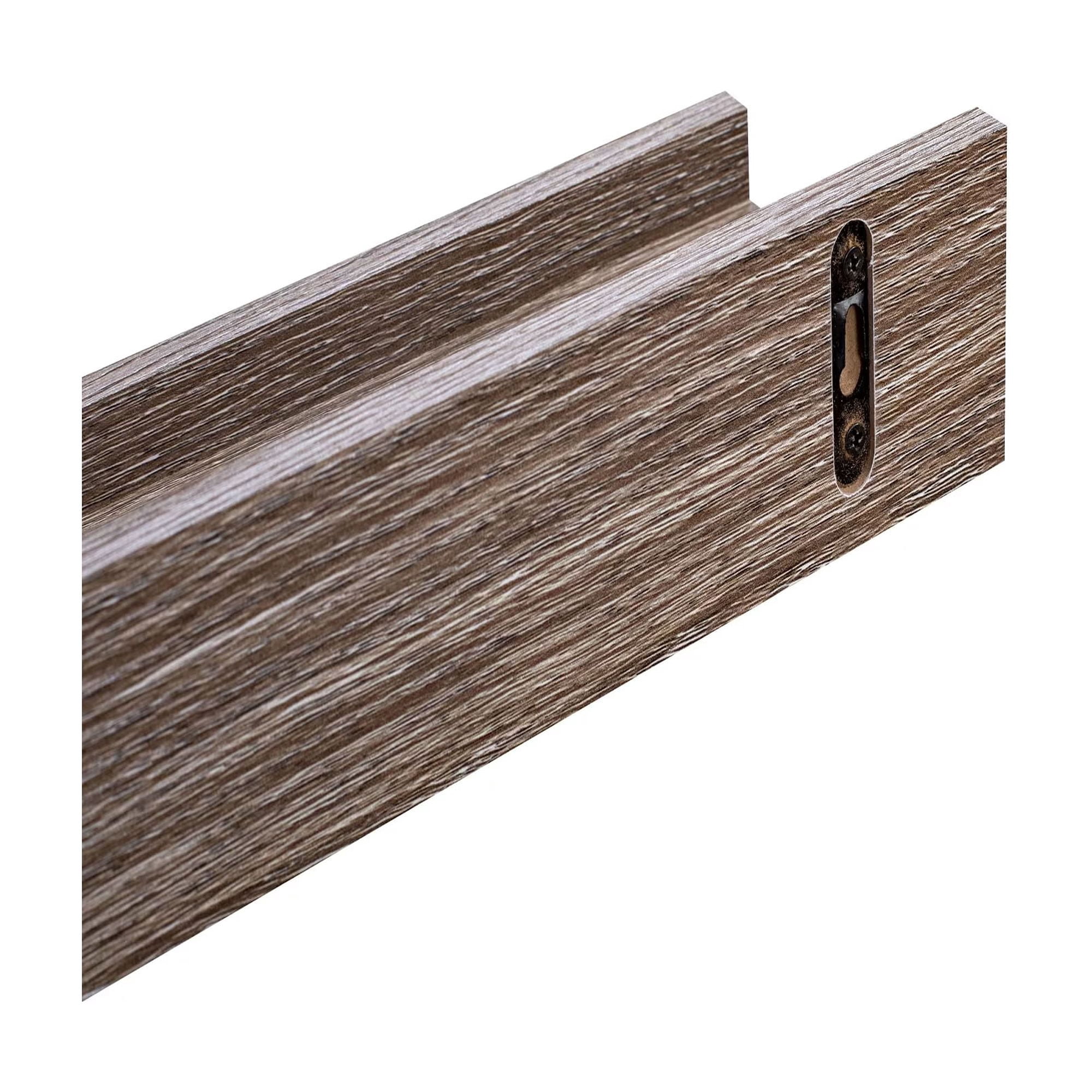 MAYEERTY 2-Piece Floating Shelves, 10" Wood Wall Mounted Display Rack with Invisible Brackets, for Bedroom Bathroom Living Room Kitchen