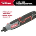 Hyper Tough 12V Max* LithiumIon Cordless Variable Speed Rotary Tool