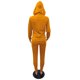 thumbnail image 2 of Pntutb moda mujer otoño dama Split 2 piezas traje deportivo conjunto Casual Color sólido traje Pntutb Pntutb-2719, 2 of 5