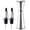 Silver, variant on JTCAREERS Jigger for Bartending, Japanese Professional Cocktail Jigger, Jigger 2 OZ 1 OZ with Measurements Inside, Premium 304 Stainless Steel (Silver, 1 Jigger+ 2 Pourers)