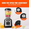 thumbnail image 4 of VEVOR Professional Blender, 68 oz Plastic Jar Blender Combo, PC(Polycarbonate Plastics) 3 Functions Blender, for Frozen Drinks, Shakes, Smoothies, Peree, and Crush Ice, Black, 4 of 9