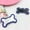 C, variant on Riforla Metal Studded Diamond Bone Shaped Dog Tag with Engraved Lettering Lost Identity Nameplate Pet Collar Hang Tag Pet accessories A 4x2.5
